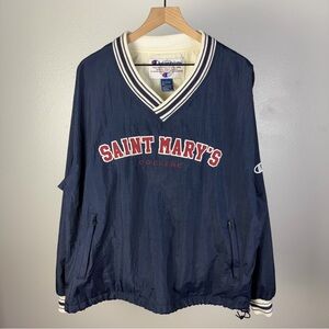 Vintage 90’s Champion Saint Mary’s College Windbreaker Sweatshirt BOXY Large